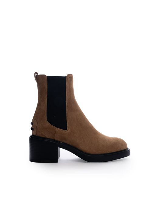 Stivaletto in suede con gommini TOD'S | XXW73L0JK00 RE0S816
